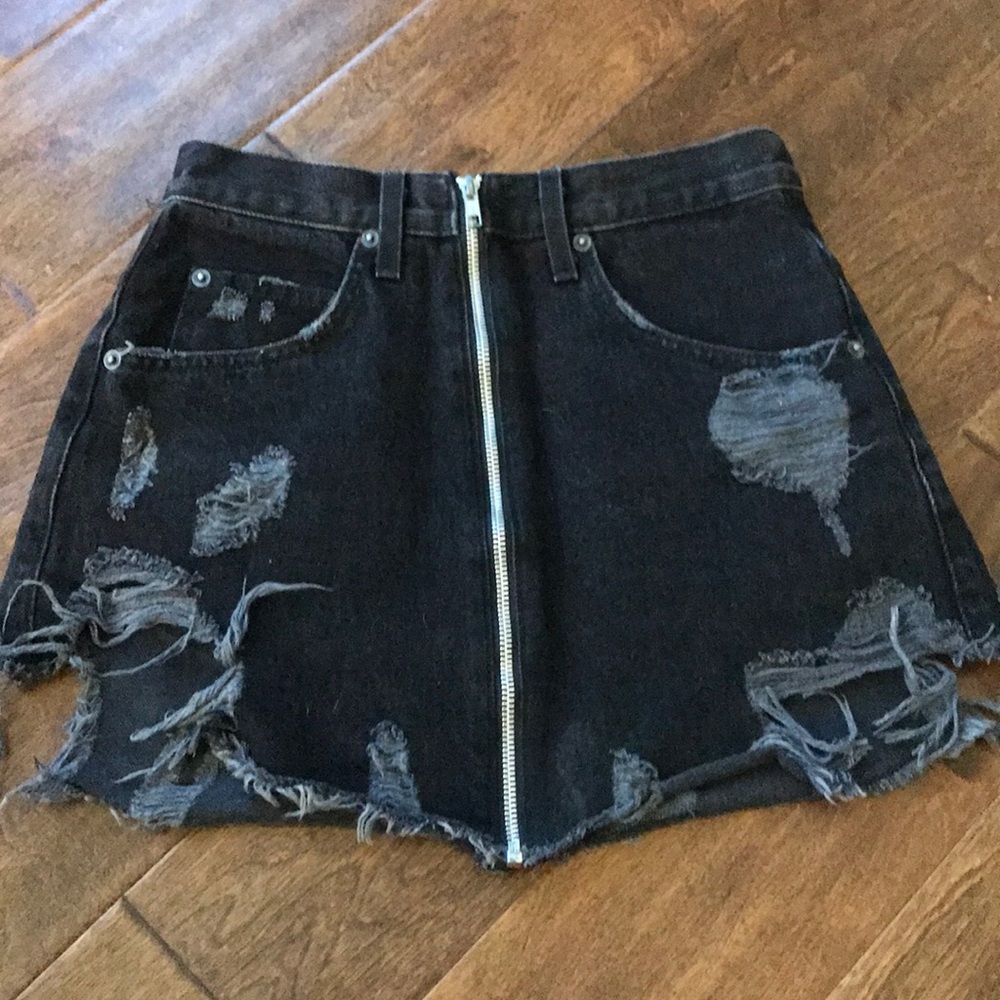 carmar zip up skirt